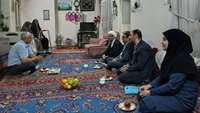 دیدار دکتر رشیدی پور رئیس دانشگاه با خانواده‌های معزز شهیدان صیاد و نظری 